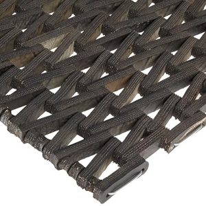 Durable Corporation-108H2030 Durite Recycled Tire-Link Outdoor Entrance Mat Herringbone Weave, 20" x 30", Black