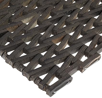 Durable Corporation-108H2030 Durite Recycled Tire-Link Outdoor Entrance Mat Herringbone Weave, 20" x 30", Black