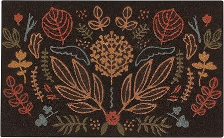 Now Designs Autumn Glow Natural Coconut Fiber Printed Doormat Vinyl Backed, 18 x 30 in, W18 x L30in